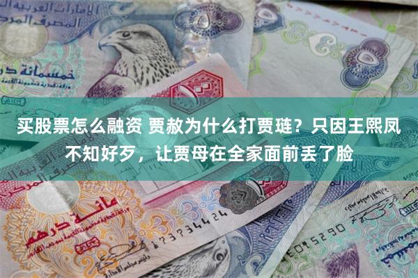 买股票怎么融资 贾赦为什么打贾琏？只因王熙凤不知好歹，让贾母在全家面前丢了脸