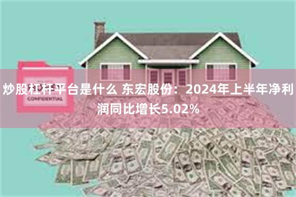 炒股杠杆平台是什么 东宏股份：2024年上半年净利润同比增长5.02%