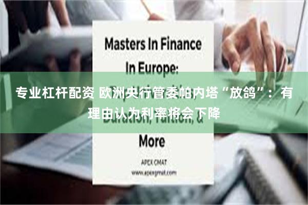 专业杠杆配资 欧洲央行管委帕内塔“放鸽”：有理由认为利率将会下降