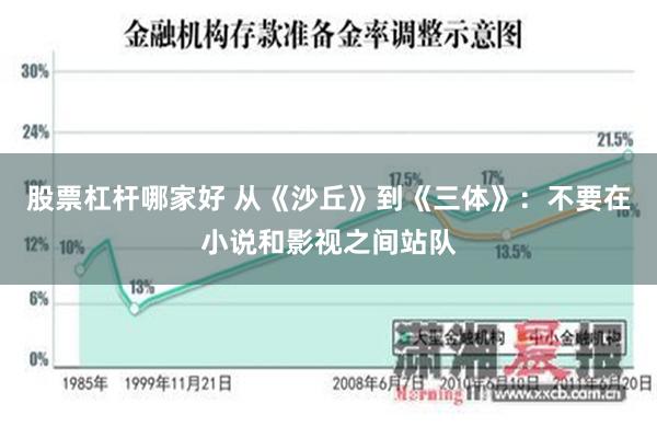 股票杠杆哪家好 从《沙丘》到《三体》：不要在小说和影视之间站队