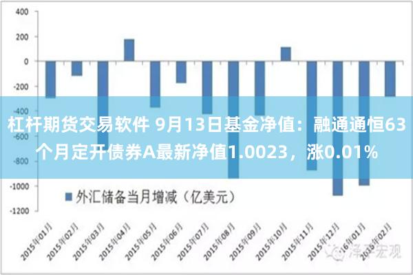 杠杆期货交易软件 9月13日基金净值：融通通恒63个月定开债券A最新净值1.0023，涨0.01%