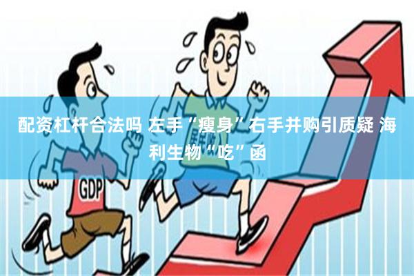配资杠杆合法吗 左手“瘦身”右手并购引质疑 海利生物“吃”函