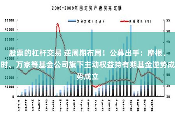 股票的杠杆交易 逆周期布局！公募出手：摩根、博时、万家等基金公司旗下主动权益持有期基金逆势成立