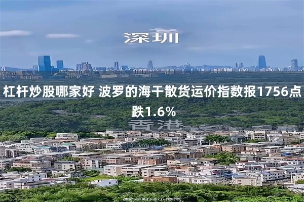 杠杆炒股哪家好 波罗的海干散货运价指数报1756点 跌1.6%