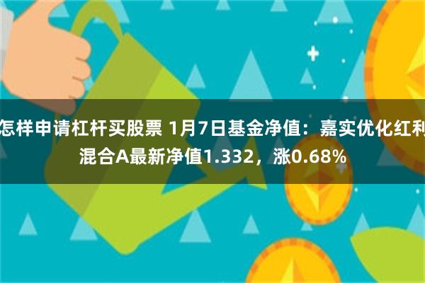 怎样申请杠杆买股票 1月7日基金净值：嘉实优化红利混合A最新净值1.332，涨0.68%