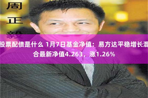 股票配债是什么 1月7日基金净值：易方达平稳增长混合最新净值4.263，涨1.26%