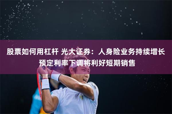 股票如何用杠杆 光大证券：人身险业务持续增长 预定利率下调将利好短期销售
