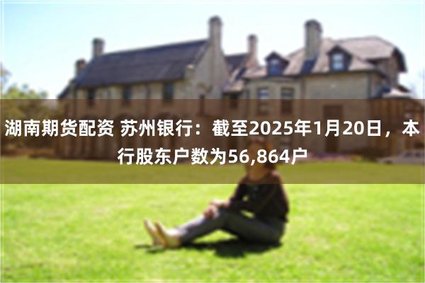 湖南期货配资 苏州银行：截至2025年1月20日，本行股东户数为56,864户