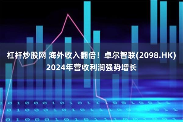 杠杆炒股网 海外收入翻倍！卓尔智联(2098.HK)2024年营收利润强势增长