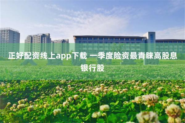 正好配资线上app下载 一季度险资最青睐高股息银行股