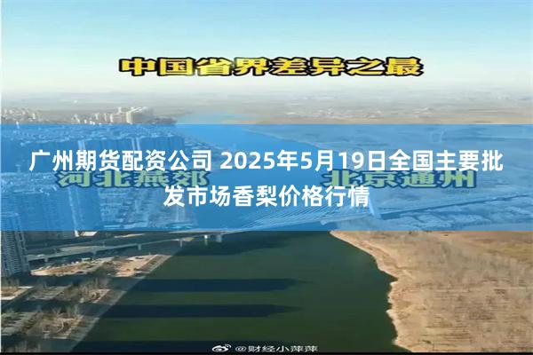 广州期货配资公司 2025年5月19日全国主要批发市场香梨价格行情
