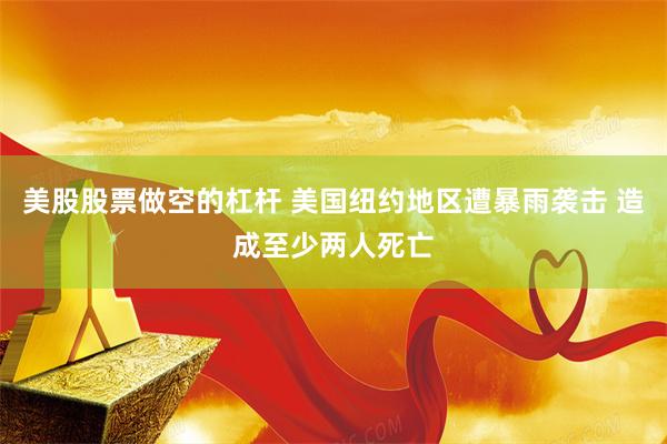 美股股票做空的杠杆 美国纽约地区遭暴雨袭击 造成至少两人死亡
