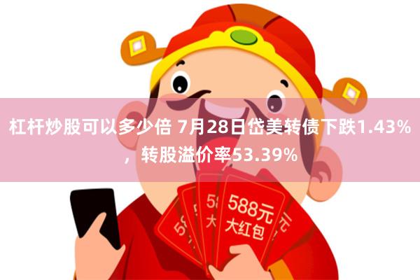杠杆炒股可以多少倍 7月28日岱美转债下跌1.43%，转股溢价率53.39%